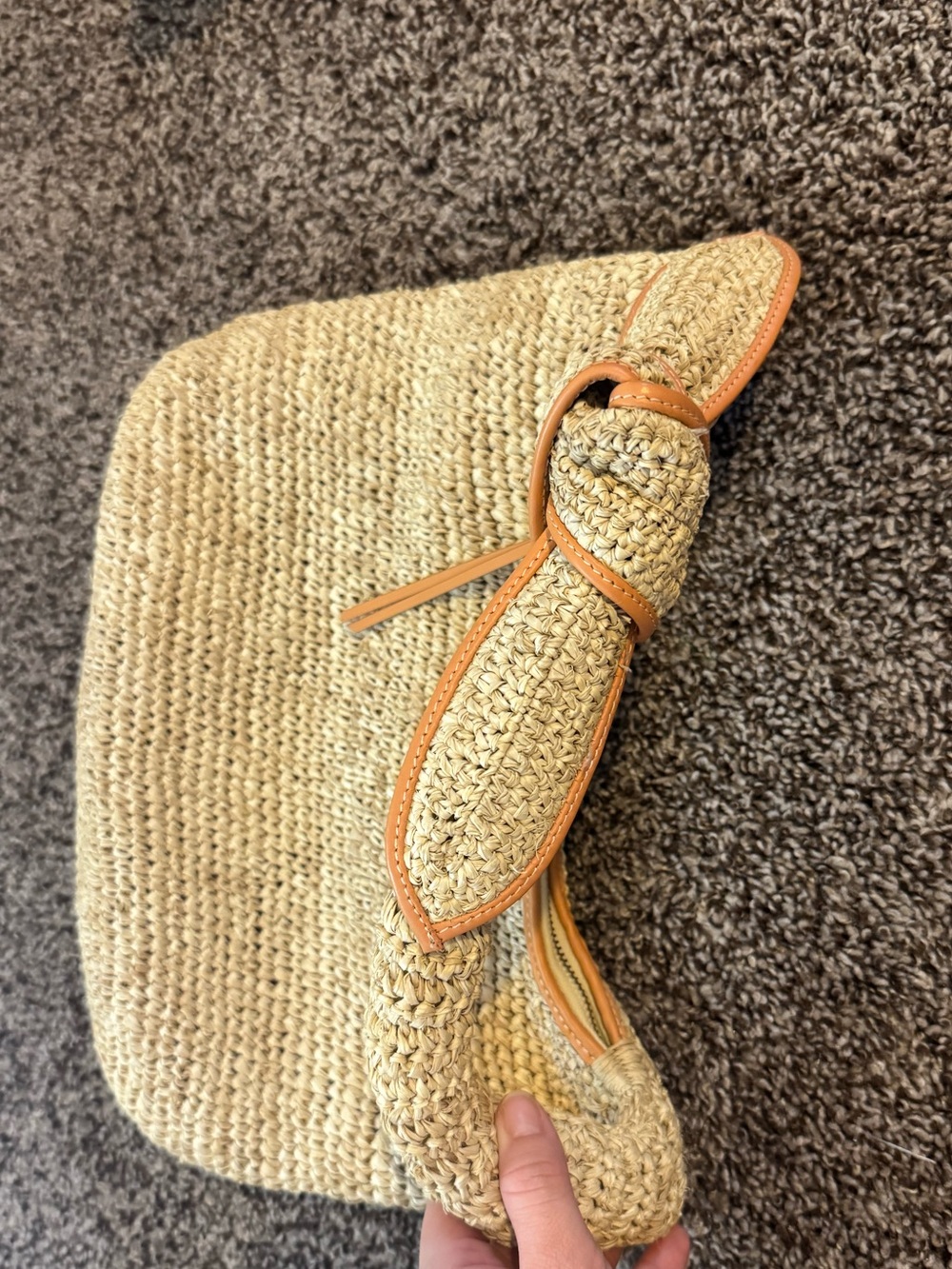 POOLSIDE| The Josie Shoulder Bag in Mixed Natural Raffia| Revolve - Picture 6 of 12